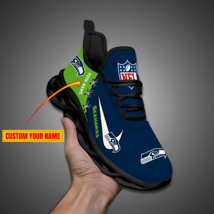 Seattle seahawks Personalized NFL Max Soul Shoes for NFL Fan