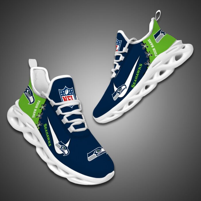 Seattle seahawks Personalized NFL Max Soul Shoes for NFL Fan