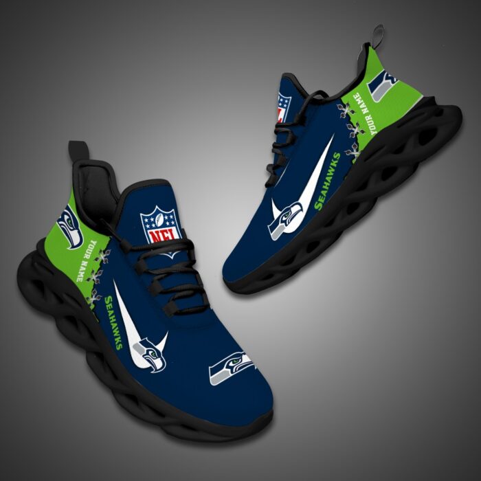 Seattle seahawks Personalized NFL Max Soul Shoes for NFL Fan