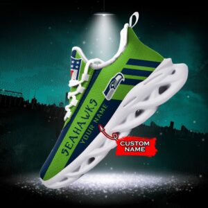 Seattle seahawks Personalized NFL Max Soul Sneaker