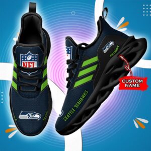 Seattle seahawks Personalized NFL Max Soul Sneaker for Fans