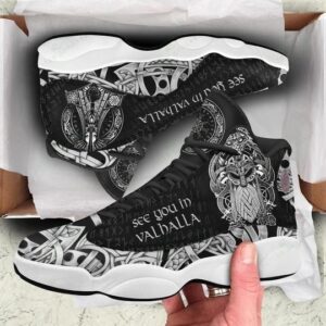 See You In Valhalla Viking All Over Printed Air Jordan 13 Sneakers