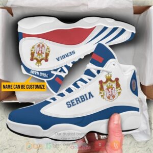 Serbia Logo Personalized Air Jordan 13 Shoes