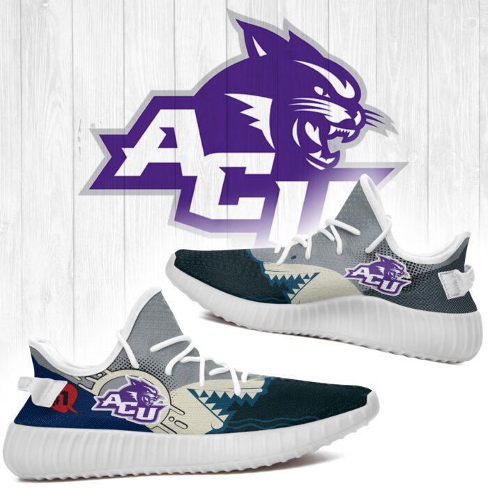 Shark Abilene Christian Wildcats Ncaa Yeezy Shoes A252