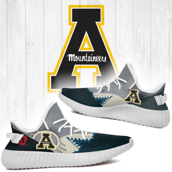 Shark Appalachian State Mountaineers Ncaa Yeezy Shoes A244