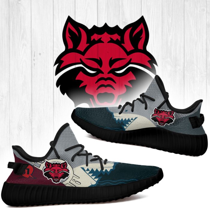 Shark Arkansas State Red Wolves Ncaa Yeezy Shoes A239