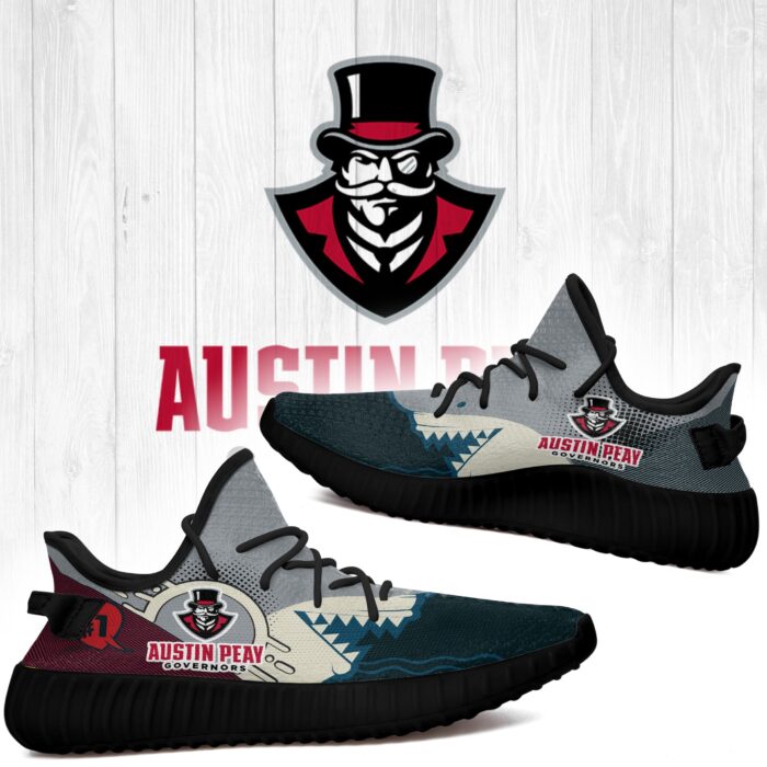 Shark Austin Peay Governors Ncaa Yeezy Shoes A240