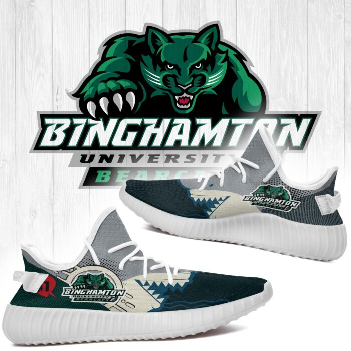 Shark Binghamton Bearcats Ncaa Yeezy Shoes A235