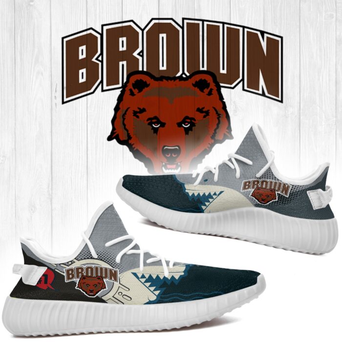 Shark Brown Bears Ncaa Yeezy Shoes A228