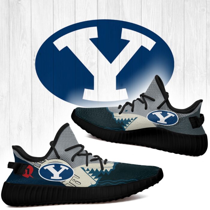 Shark Byu Cougars Ncaa Yeezy Shoes A223