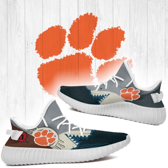 Shark Clemson Tigers Ncaa Yeezy Shoes A211