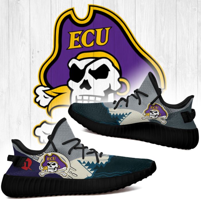 Shark East Carolina Pirates Ncaa Yeezy Shoes Ver 25