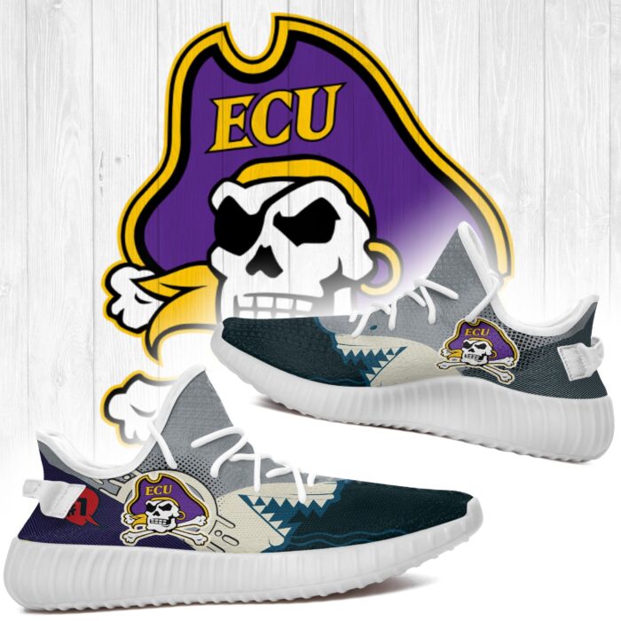 Shark East Carolina Pirates Ncaa Yeezy Shoes Ver 25