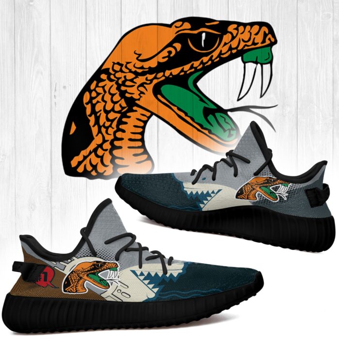 Shark Florida A&M Rattlers Ncaa Yeezy Shoes A187