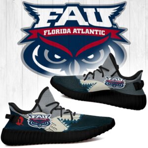 Shark Florida Atlantic Owls Ncaa Yeezy Shoes A186