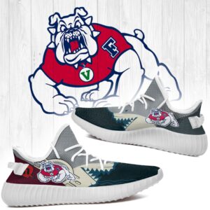 Shark Fresno State Bulldogs Ncaa Yeezy Shoes A182