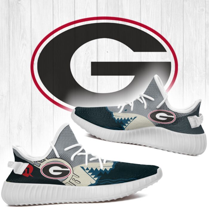 Shark Georgia Bulldogs Ncaa Yeezy Shoes A178