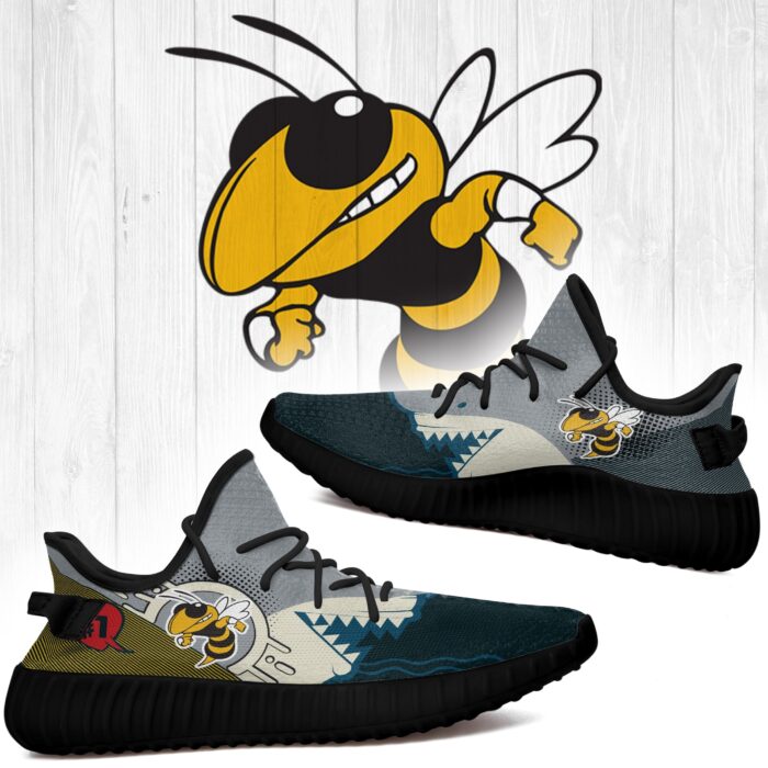 Shark Georgia Tech Yellow Jackets Ncaa Yeezy Shoes A175