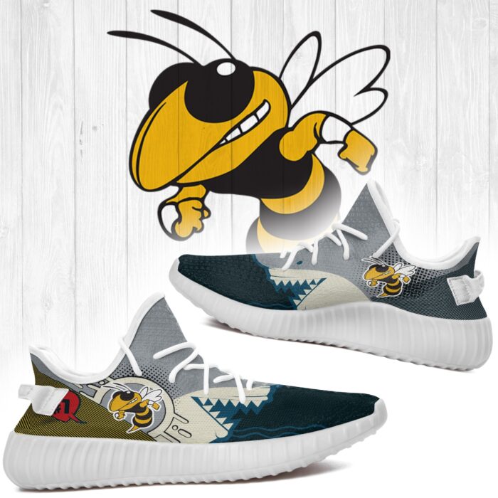 Shark Georgia Tech Yellow Jackets Ncaa Yeezy Shoes A175