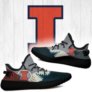 Shark Illinois Fighting Illini Ncaa Yeezy Shoes A164