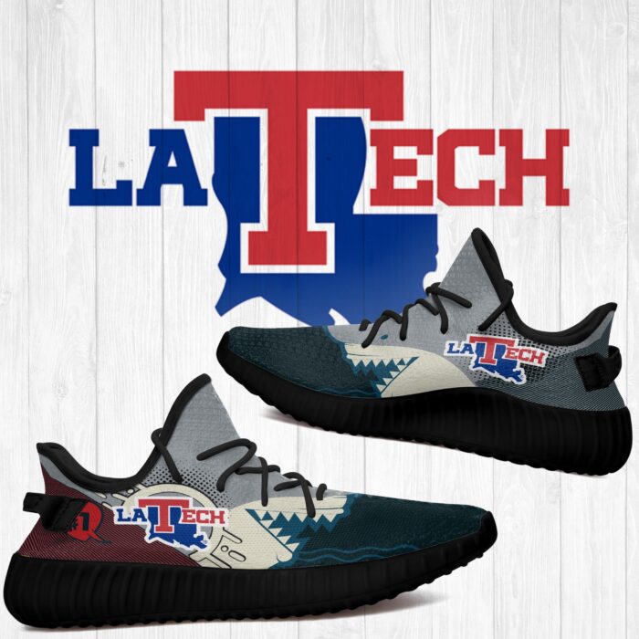 Shark Louisiana Tech Bulldogs Ncaa Yeezy Shoes A143