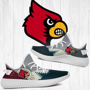 Shark Louisville Cardinals Ncaa Yeezy Shoes A142