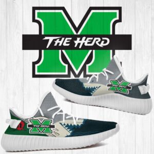 Shark Marshall Thundering Herd Ncaa Yeezy Shoes A138