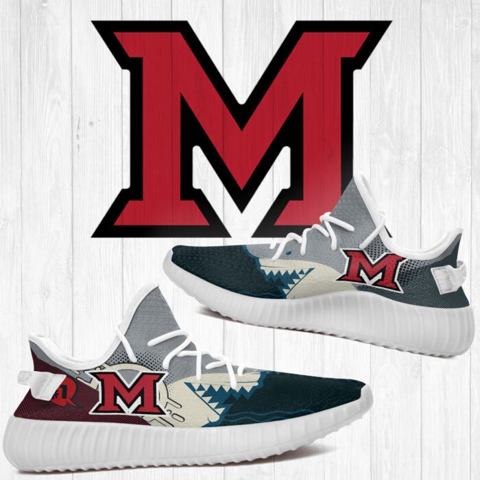 Shark Miami Redhawks Ncaa Yeezy Shoes A132