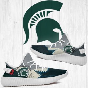 Shark Michigan State Spartans Ncaa Yeezy Shoes A131