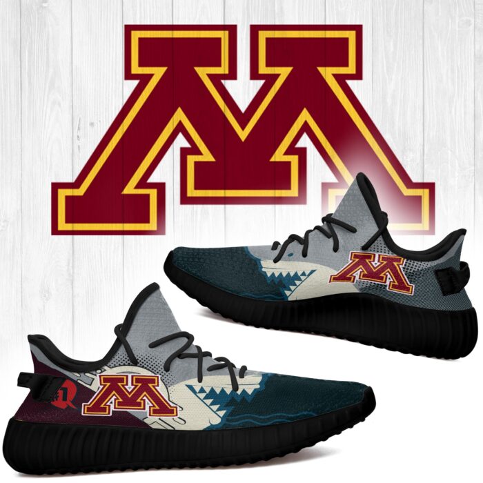 Shark Minnesota Golden Gophers Ncaa Yeezy Shoes A128