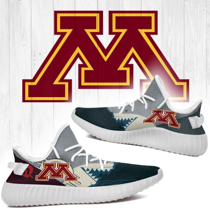 Shark Minnesota Golden Gophers Ncaa Yeezy Shoes A128