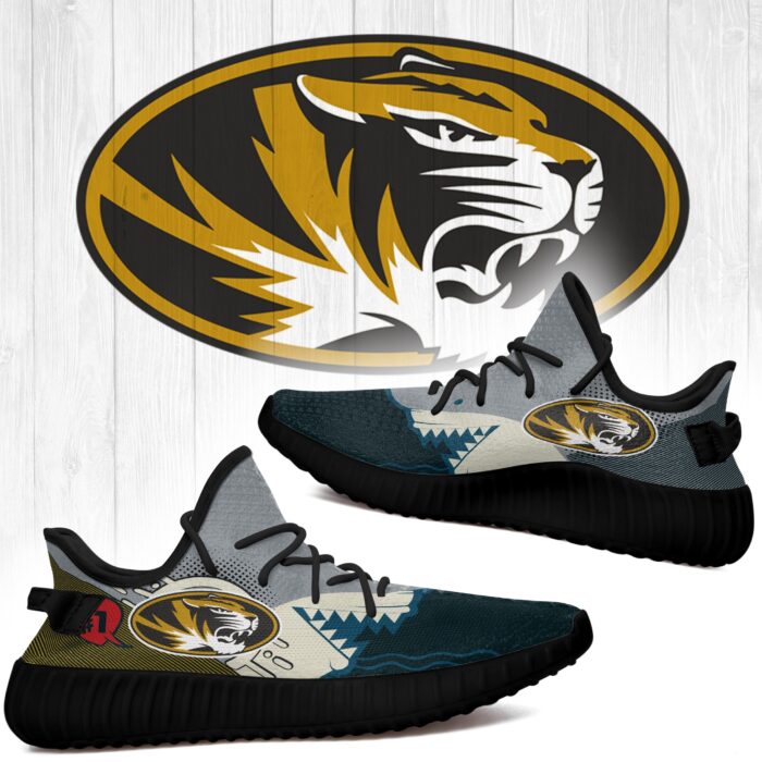 Shark Missouri Tigers Ncaa Yeezy Shoes A124