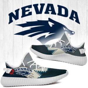 Shark Nevada Wolf Pack Ncaa Yeezy Shoes A114