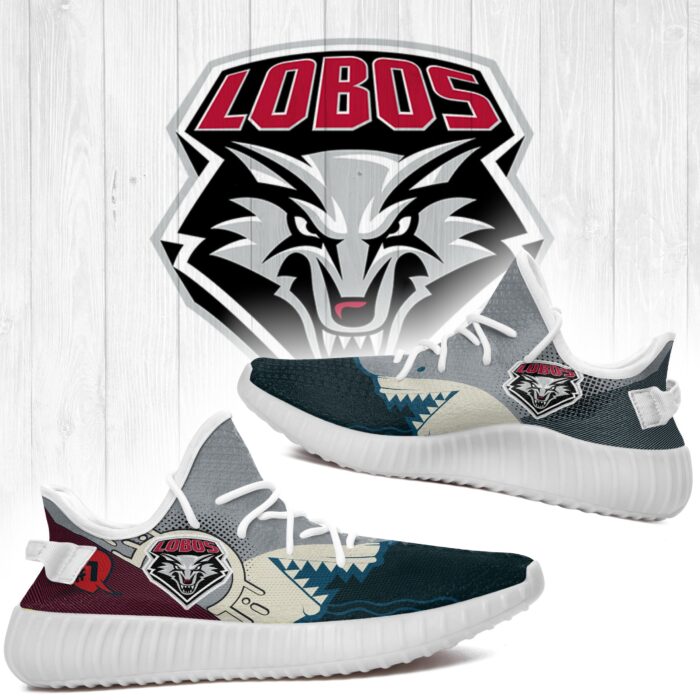 Shark New Mexico Lobos Ncaa Yeezy Shoes A113