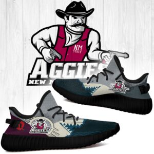 Shark New Mexico State Aggies Ncaa Yeezy Shoes A112