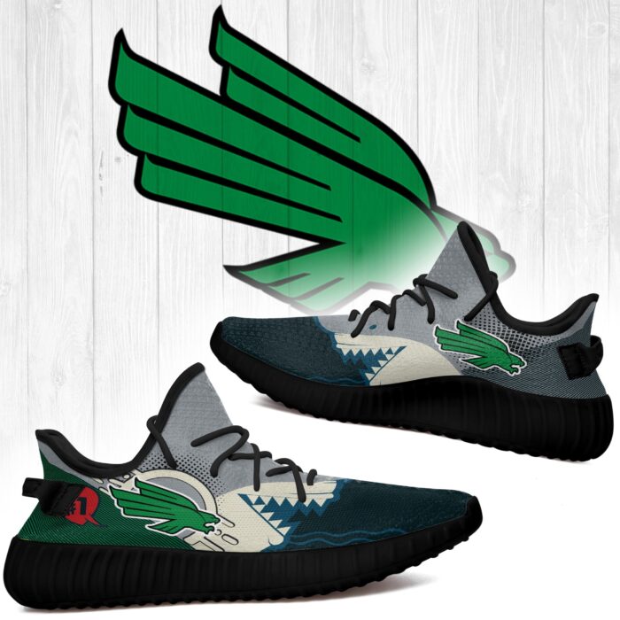 Shark North Texas Mean Green Ncaa Yeezy Shoes A104