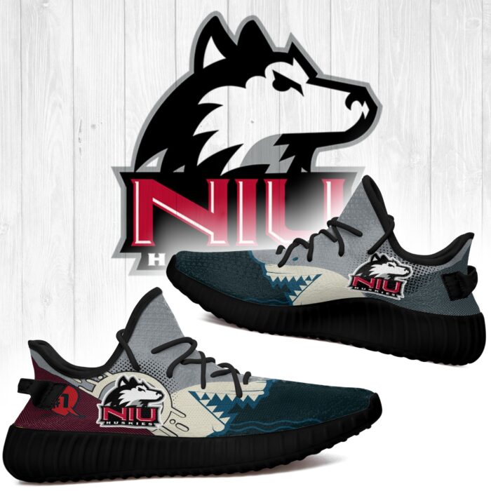 Shark Northern Illinois Huskies Ncaa Yeezy Shoes A101