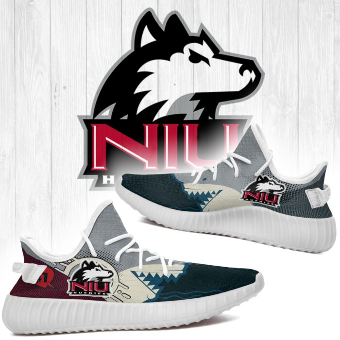 Shark Northern Illinois Huskies Ncaa Yeezy Shoes A101