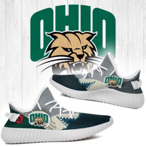 Shark Ohio Bobcats Ncaa Yeezy Shoes A96