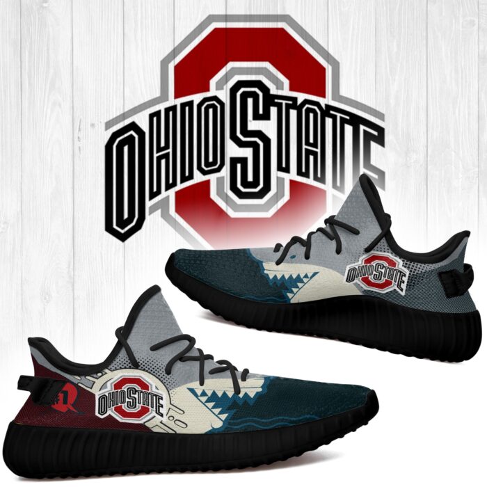 Shark Ohio State Buckeyes Ncaa Yeezy Shoes A95