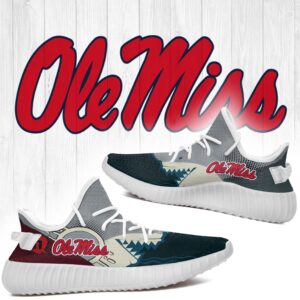 Shark Ole Miss Rebels Ncaa Yeezy Shoes A91