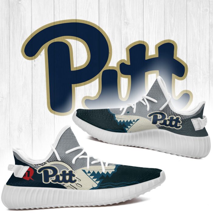 Shark Pitt Panthers Ncaa Yeezy Shoes A86