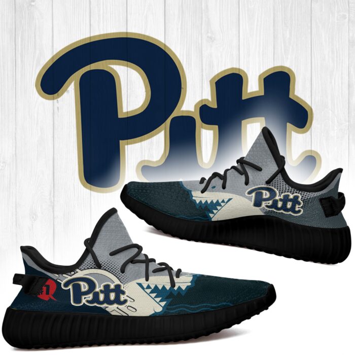 Shark Pitt Panthers Ncaa Yeezy Shoes A86