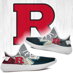 Shark Rutgers Scarlet Knights Ncaa Yeezy Shoes A76