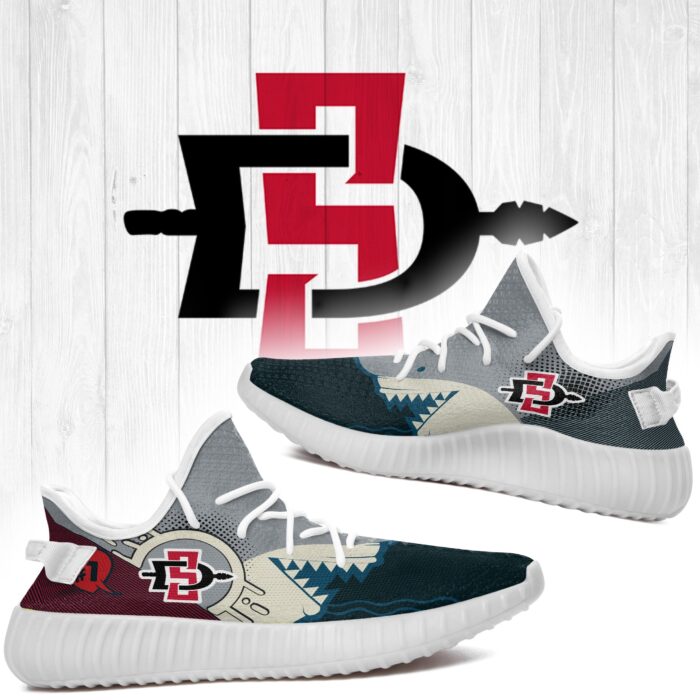 Shark San Diego State Aztecs Ncaa Yeezy Shoes A70