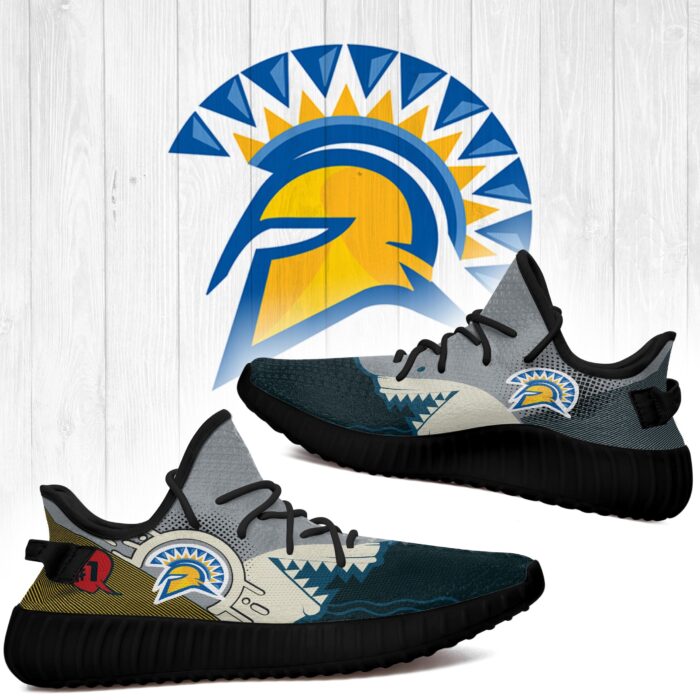 Shark San Jose State Spartans Ncaa Yeezy Shoes A68