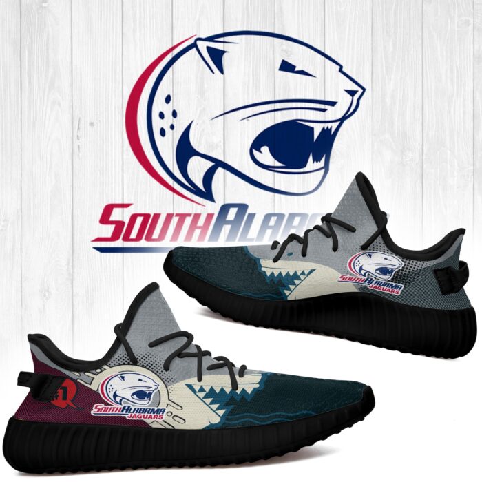 Shark South Alabama Jaguars Ncaa Yeezy Shoes A65