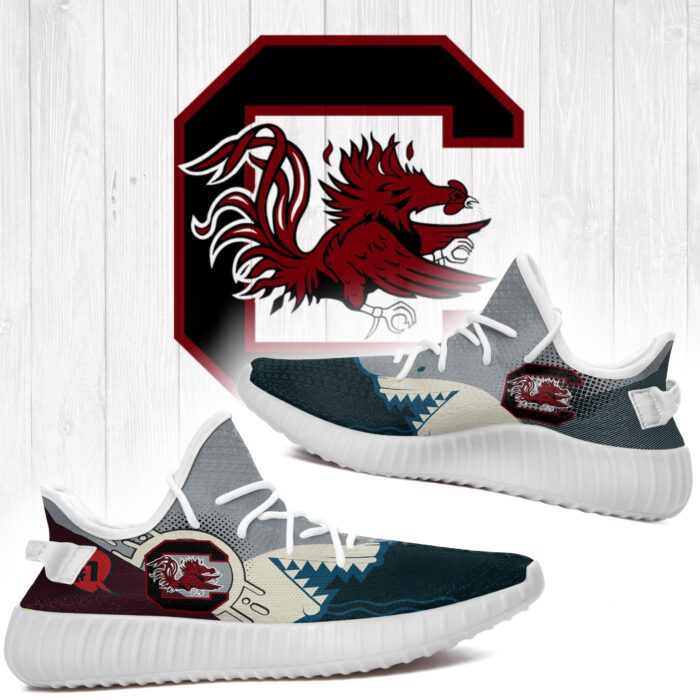 Shark South Carolina Gamecocks Ncaa Yeezy Shoes A64