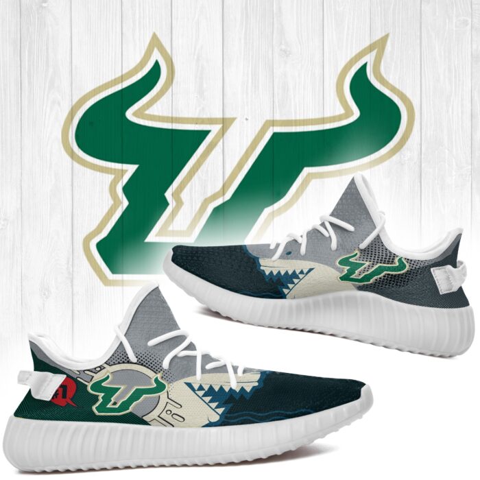 Shark South Florida Bulls Ncaa Yeezy Shoes A60