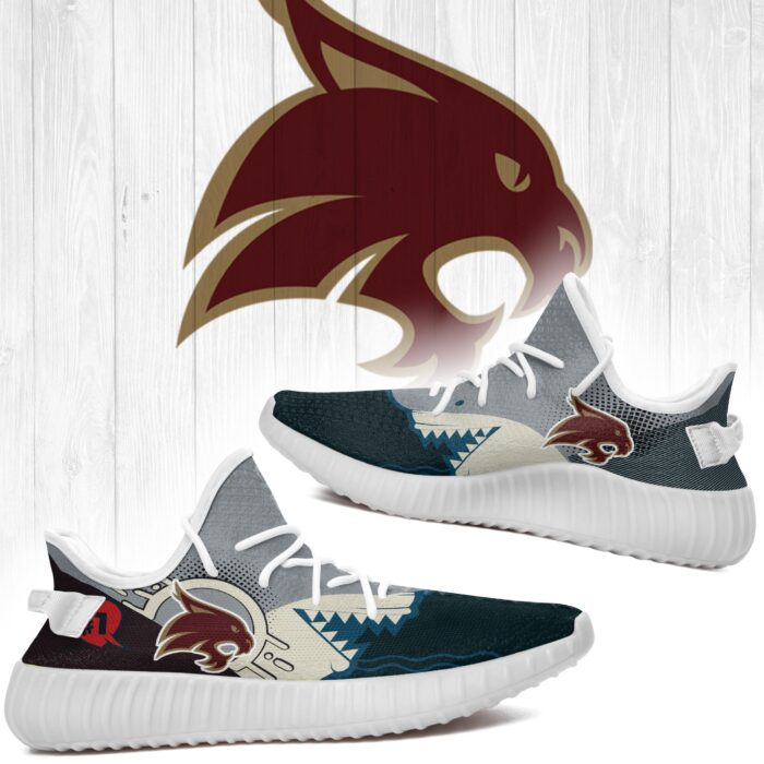 Shark Texas State Bobcats Ncaa Yeezy Shoes A40